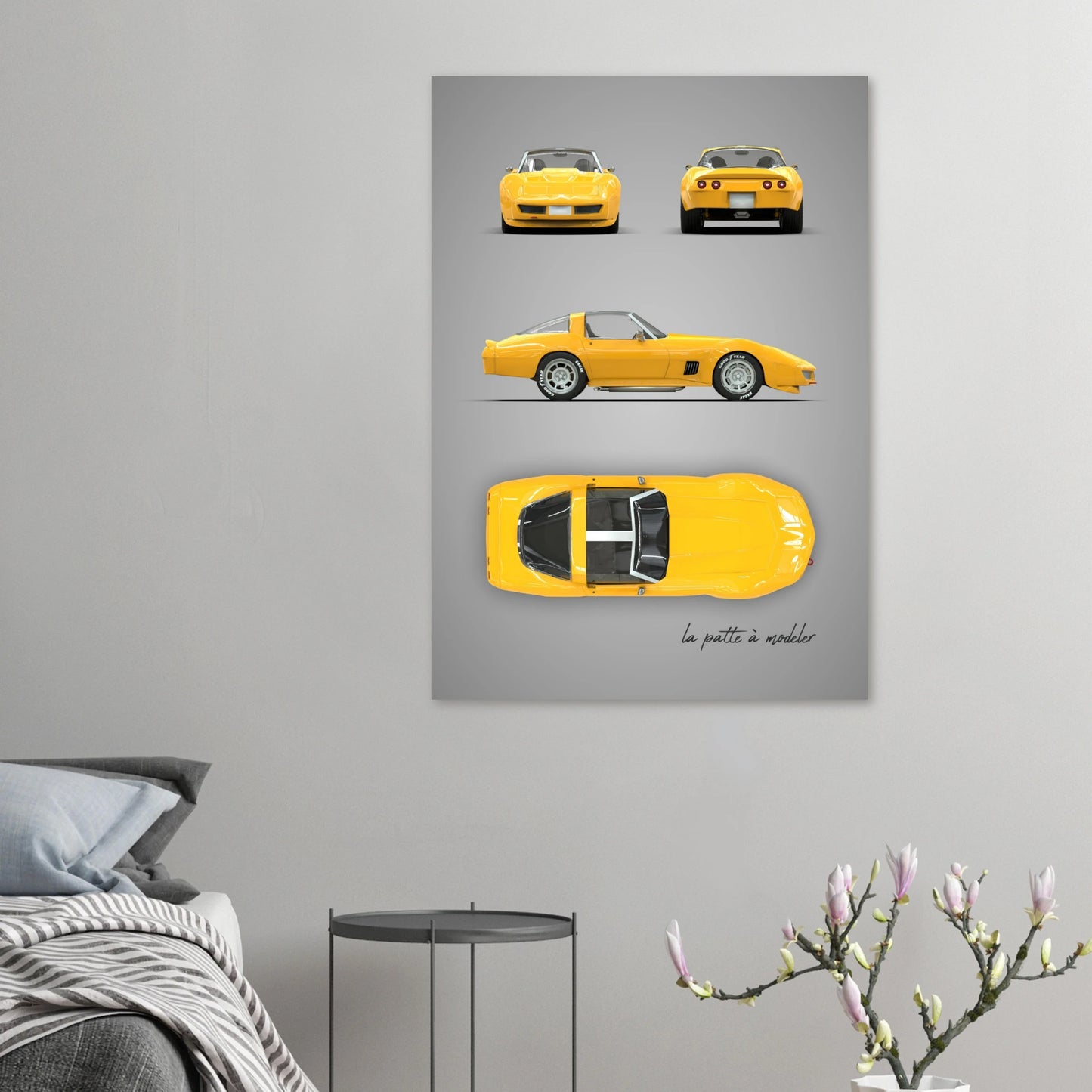 art, poster, aluminium print, wall art, automotive, gift, blueprint, car enthusiast, vintage car, classic car, motorcycle, race car, rally car, home decor