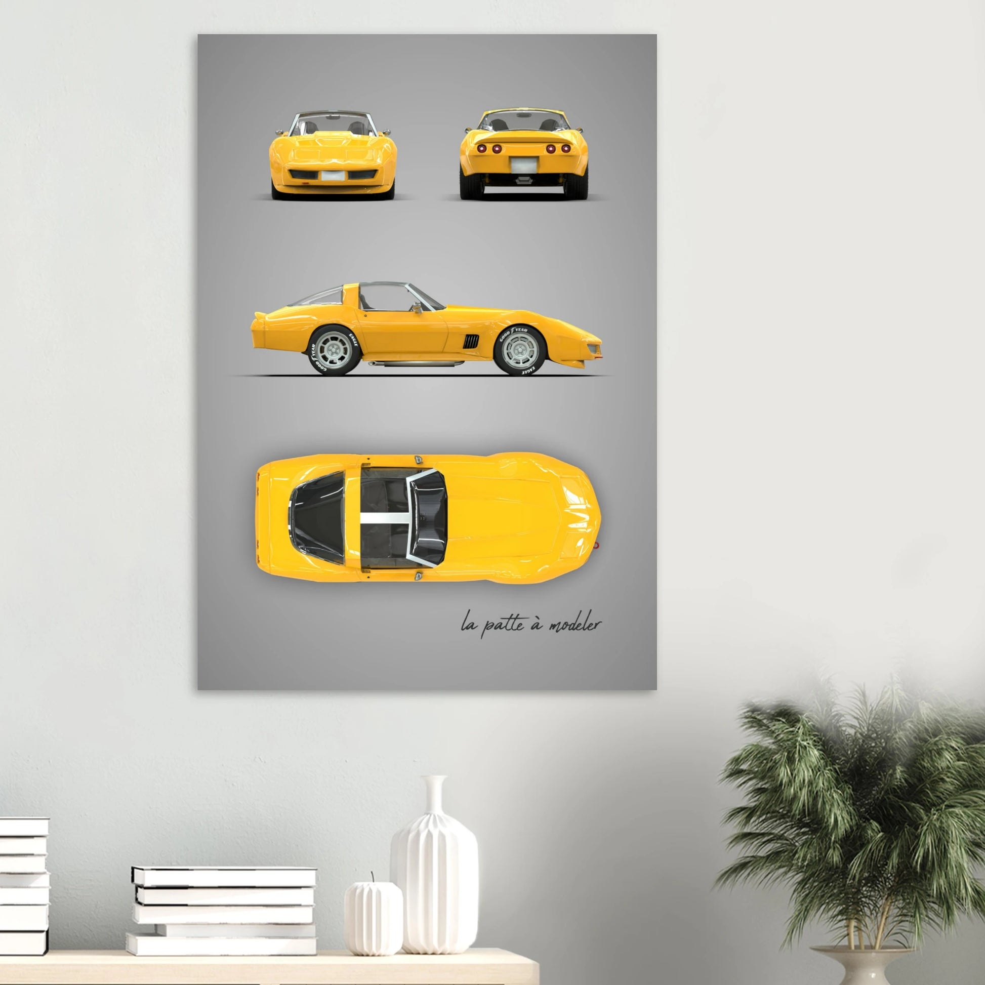 art, poster, aluminium print, wall art, automotive, gift, blueprint, car enthusiast, vintage car, classic car, motorcycle, race car, rally car, home decor
