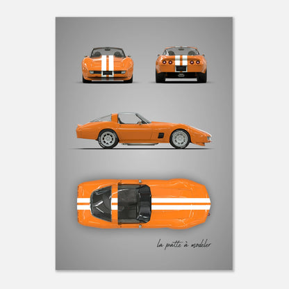 art, poster, aluminium print, wall art, automotive, gift, blueprint, car enthusiast, vintage car, classic car, motorcycle, race car, rally car, home decor
