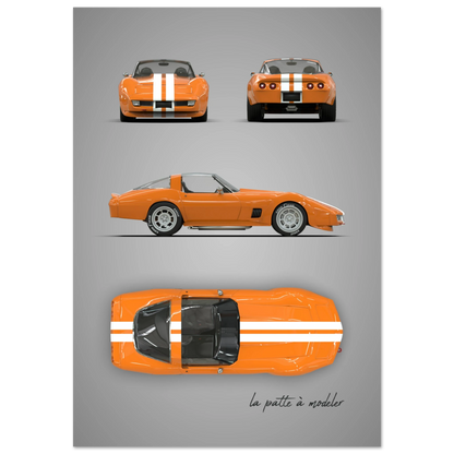 art, poster, aluminium print, wall art, automotive, gift, blueprint, car enthusiast, vintage car, classic car, motorcycle, race car, rally car, home decor
