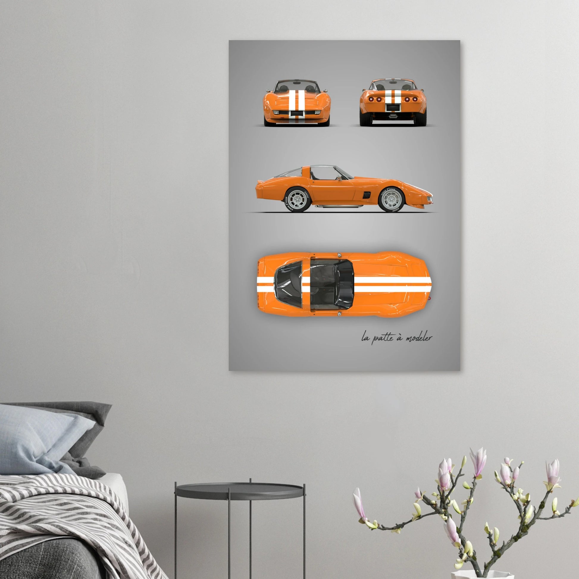 art, poster, aluminium print, wall art, automotive, gift, blueprint, car enthusiast, vintage car, classic car, motorcycle, race car, rally car, home decor