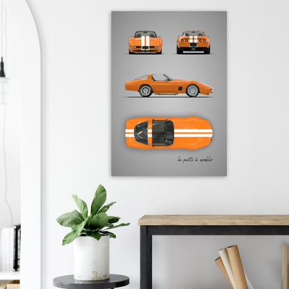 art, poster, aluminium print, wall art, automotive, gift, blueprint, car enthusiast, vintage car, classic car, motorcycle, race car, rally car, home decor