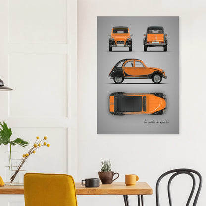 art, poster, aluminium print, wall art, automotive, gift, blueprint, car enthusiast, vintage car, classic car, motorcycle, race car, rally car, home decor