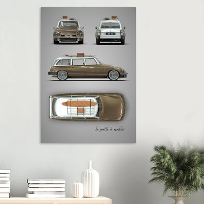 art, poster, aluminium print, wall art, automotive, gift, blueprint, car enthusiast, vintage car, classic car, motorcycle, race car, rally car, home decor