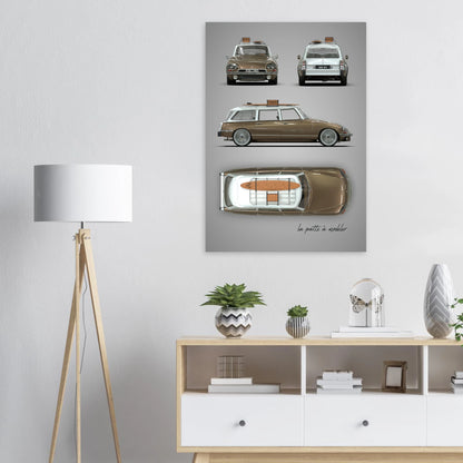 art, poster, aluminium print, wall art, automotive, gift, blueprint, car enthusiast, vintage car, classic car, motorcycle, race car, rally car, home decor