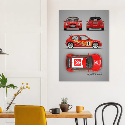 art, poster, aluminium print, wall art, automotive, gift, blueprint, car enthusiast, vintage car, classic car, motorcycle, race car, rally car, home decor
