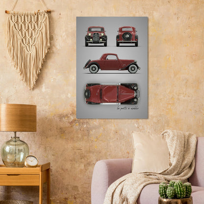 art, poster, aluminium print, wall art, automotive, gift, blueprint, car enthusiast, vintage car, classic car, motorcycle, race car, rally car, home decor