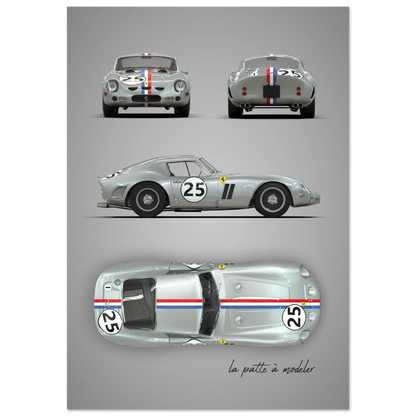 art, poster, aluminium print, wall art, automotive, gift, blueprint, car enthusiast, vintage car, classic car, motorcycle, race car, rally car, home decor