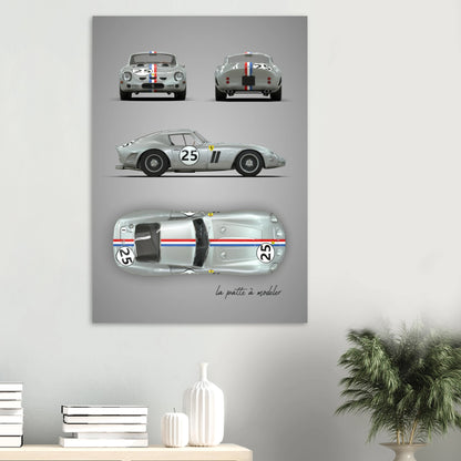 art, poster, aluminium print, wall art, automotive, gift, blueprint, car enthusiast, vintage car, classic car, motorcycle, race car, rally car, home decor