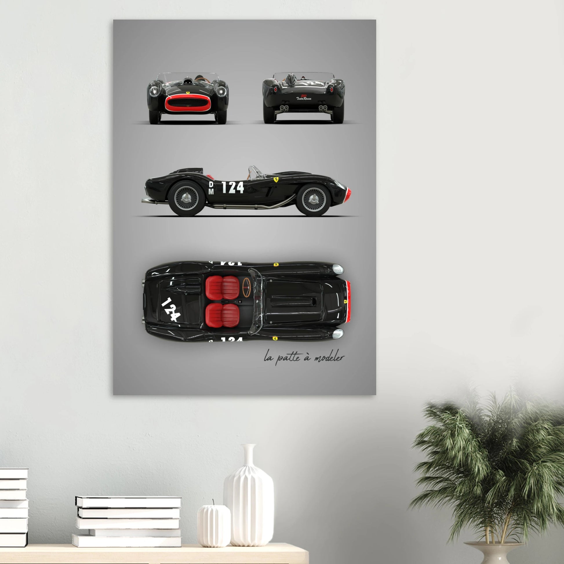 art, poster, aluminium print, wall art, automotive, gift, blueprint, car enthusiast, vintage car, classic car, motorcycle, race car, rally car, home decor