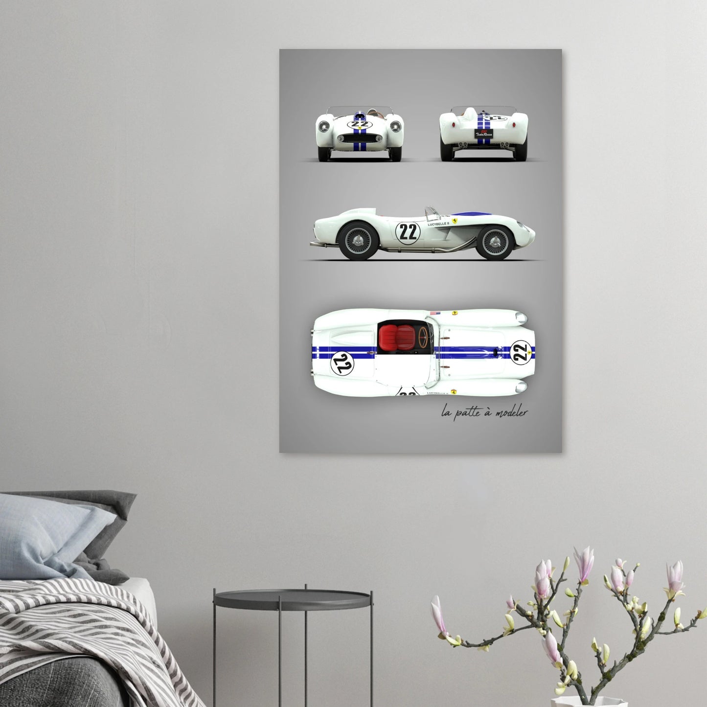 art, poster, aluminium print, wall art, automotive, gift, blueprint, car enthusiast, vintage car, classic car, motorcycle, race car, rally car, home decor