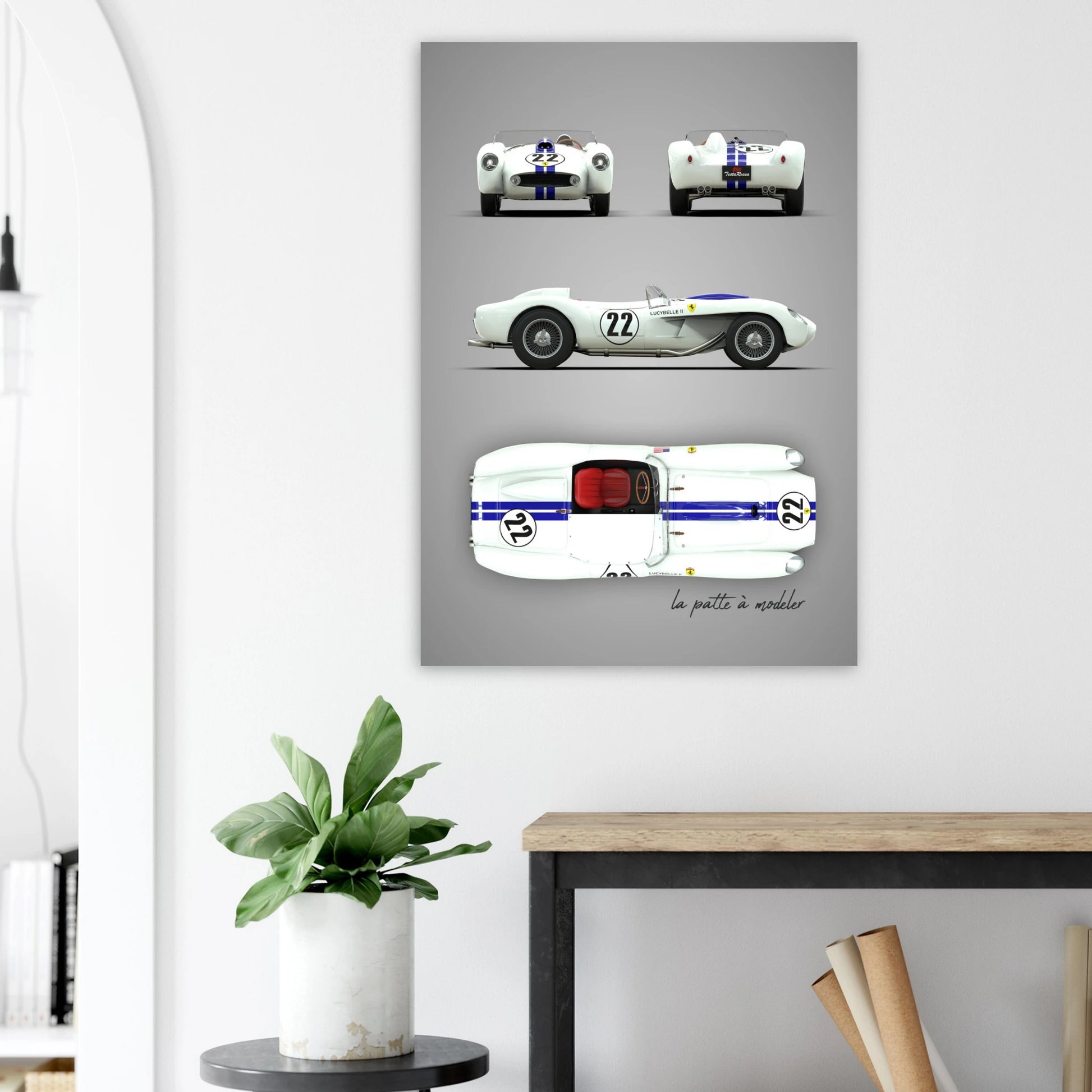 art, poster, aluminium print, wall art, automotive, gift, blueprint, car enthusiast, vintage car, classic car, motorcycle, race car, rally car, home decor
