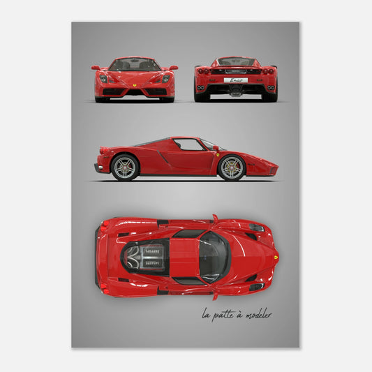 art, poster, aluminium print, wall art, automotive, gift, blueprint, car enthusiast, vintage car, classic car, motorcycle, race car, rally car, home decor