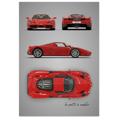 art, poster, aluminium print, wall art, automotive, gift, blueprint, car enthusiast, vintage car, classic car, motorcycle, race car, rally car, home decor