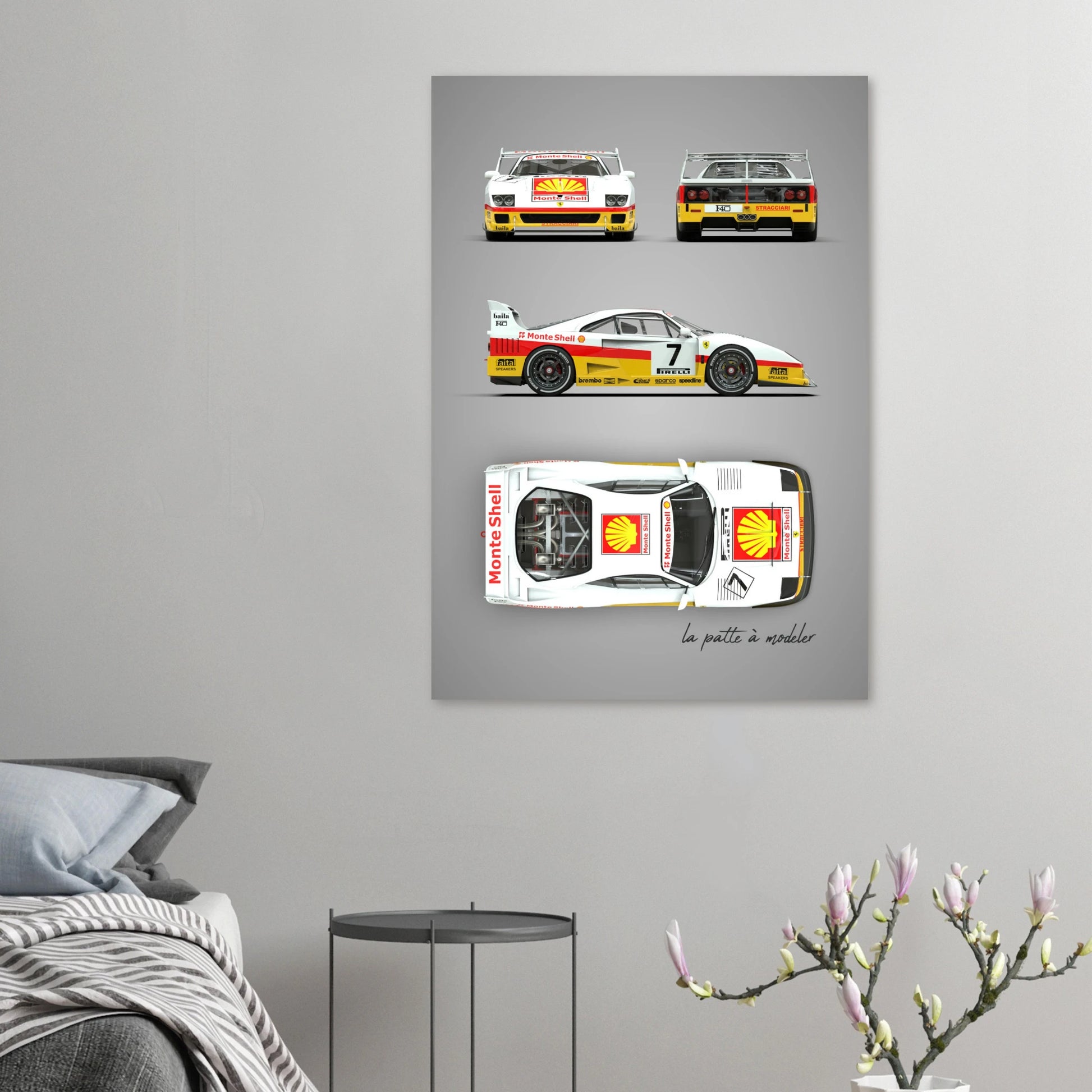 art, poster, aluminium print, wall art, automotive, gift, blueprint, car enthusiast, vintage car, classic car, motorcycle, race car, rally car, home decor