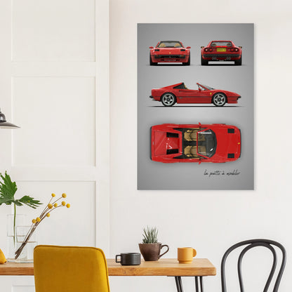 art, poster, aluminium print, wall art, automotive, gift, blueprint, car enthusiast, vintage car, classic car, motorcycle, race car, rally car, home decor