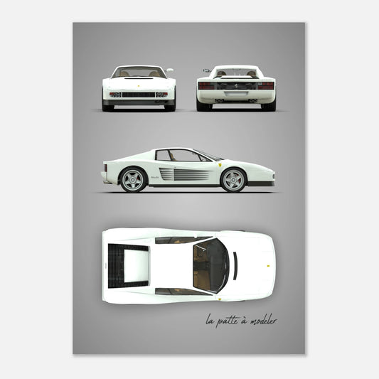 art, poster, aluminium print, wall art, automotive, gift, blueprint, car enthusiast, vintage car, classic car, motorcycle, race car, rally car, home decor