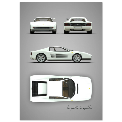 art, poster, aluminium print, wall art, automotive, gift, blueprint, car enthusiast, vintage car, classic car, motorcycle, race car, rally car, home decor