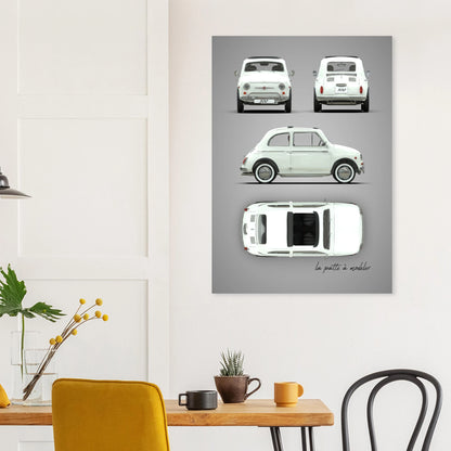 art, poster, aluminium print, wall art, automotive, gift, blueprint, car enthusiast, vintage car, classic car, motorcycle, race car, rally car, home decor
