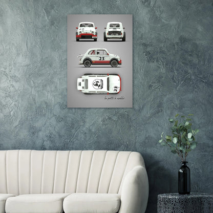 art, poster, aluminium print, wall art, automotive, gift, blueprint, car enthusiast, vintage car, classic car, motorcycle, race car, rally car, home decor