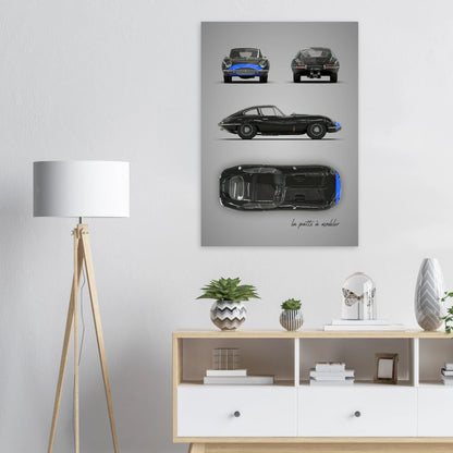 art, poster, aluminium print, wall art, automotive, gift, blueprint, car enthusiast, vintage car, classic car, motorcycle, race car, rally car, home decor