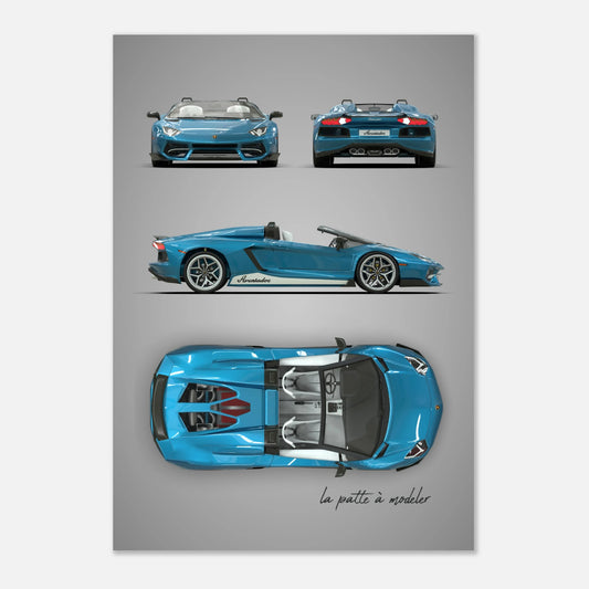 art, poster, aluminium print, wall art, automotive, gift, blueprint, car enthusiast, vintage car, classic car, motorcycle, race car, rally car, home decor