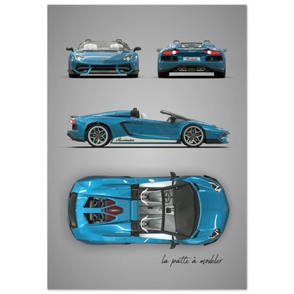 art, poster, aluminium print, wall art, automotive, gift, blueprint, car enthusiast, vintage car, classic car, motorcycle, race car, rally car, home decor