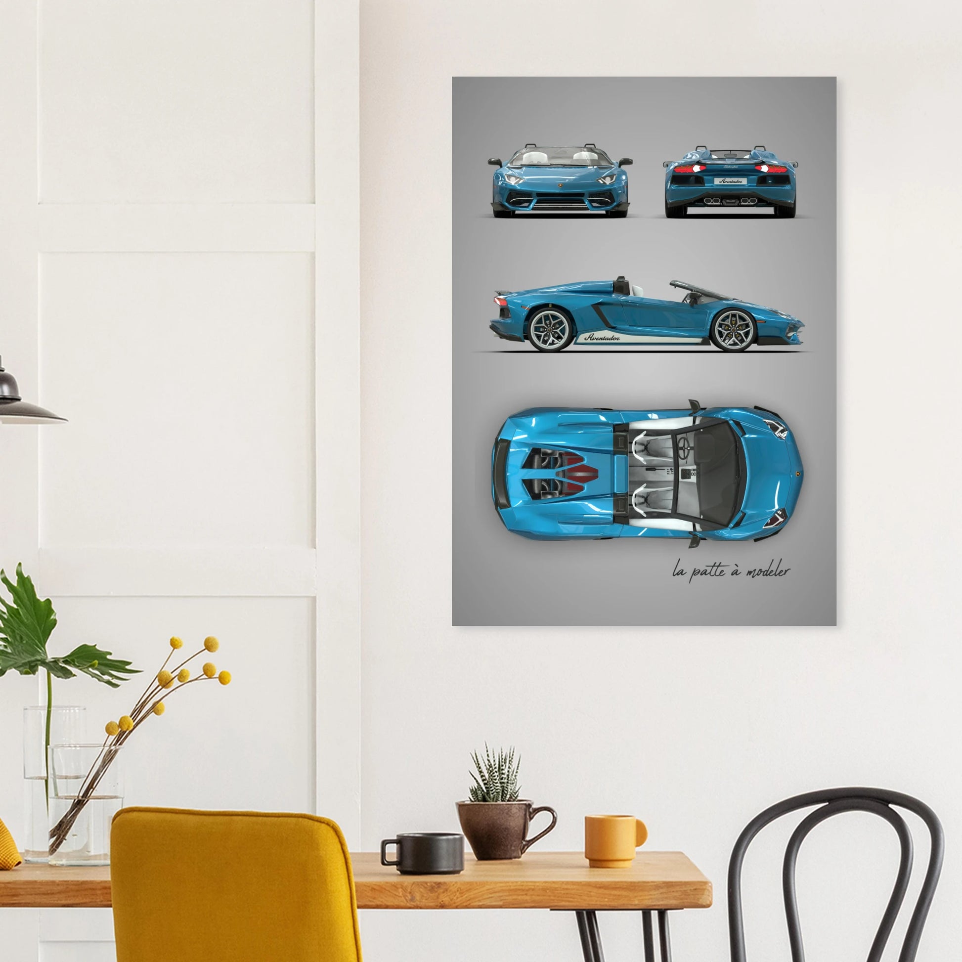 art, poster, aluminium print, wall art, automotive, gift, blueprint, car enthusiast, vintage car, classic car, motorcycle, race car, rally car, home decor