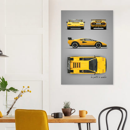 art, poster, aluminium print, wall art, automotive, gift, blueprint, car enthusiast, vintage car, classic car, motorcycle, race car, rally car, home decor