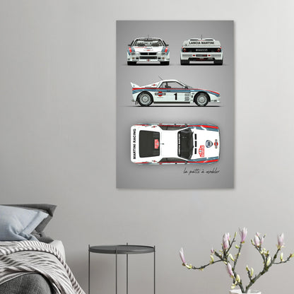 art, poster, aluminium print, wall art, automotive, gift, blueprint, car enthusiast, vintage car, classic car, motorcycle, race car, rally car, home decor