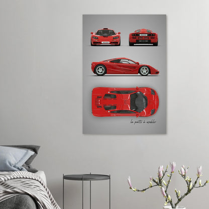 British Supercar Aluminum Print - Legendary Performance Art