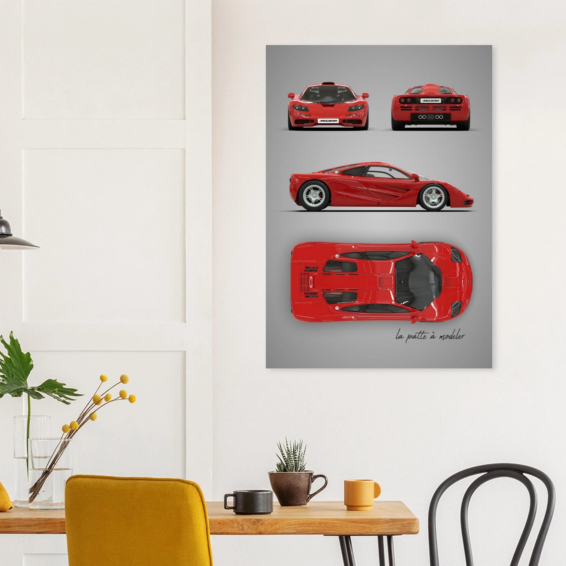 British Supercar Aluminum Print - Legendary Performance Art