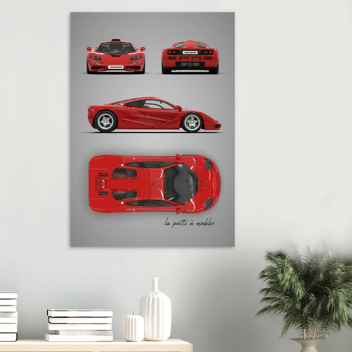 British Supercar Aluminum Print - Legendary Performance Art