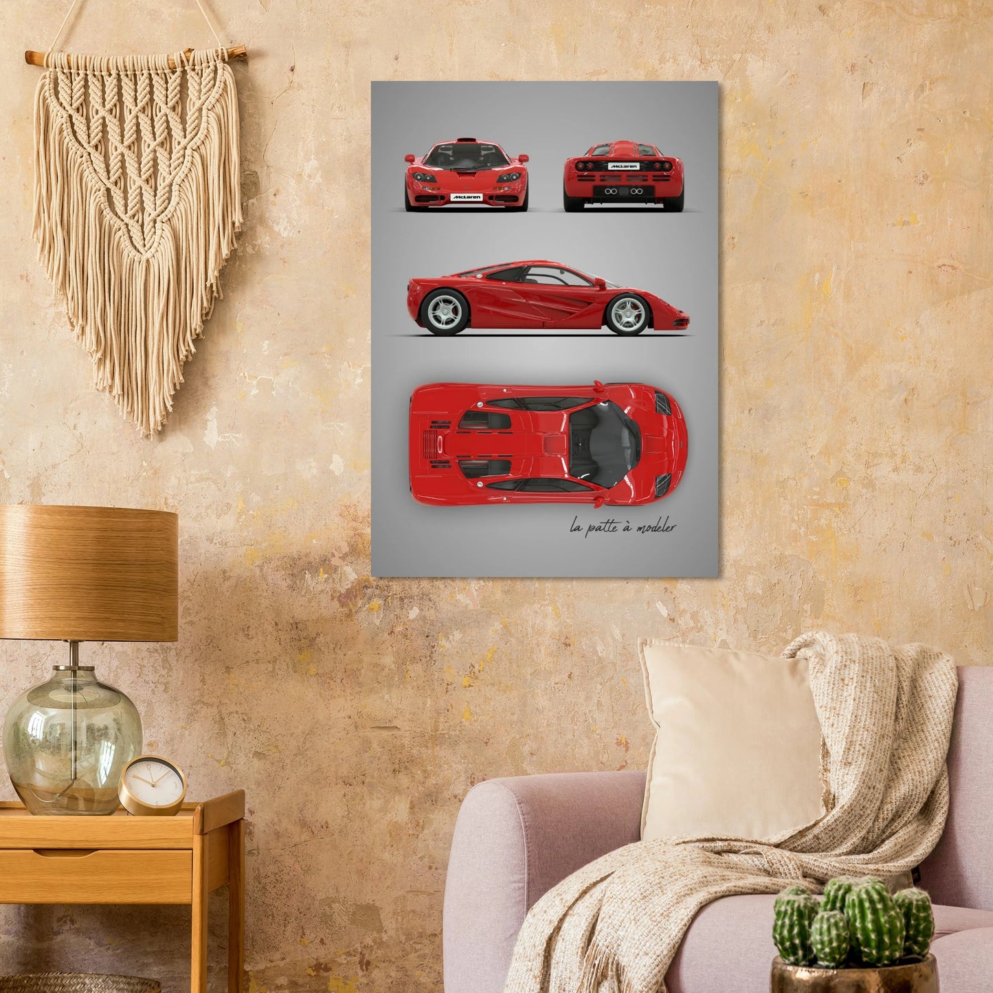 British Supercar Aluminum Print - Legendary Performance Art