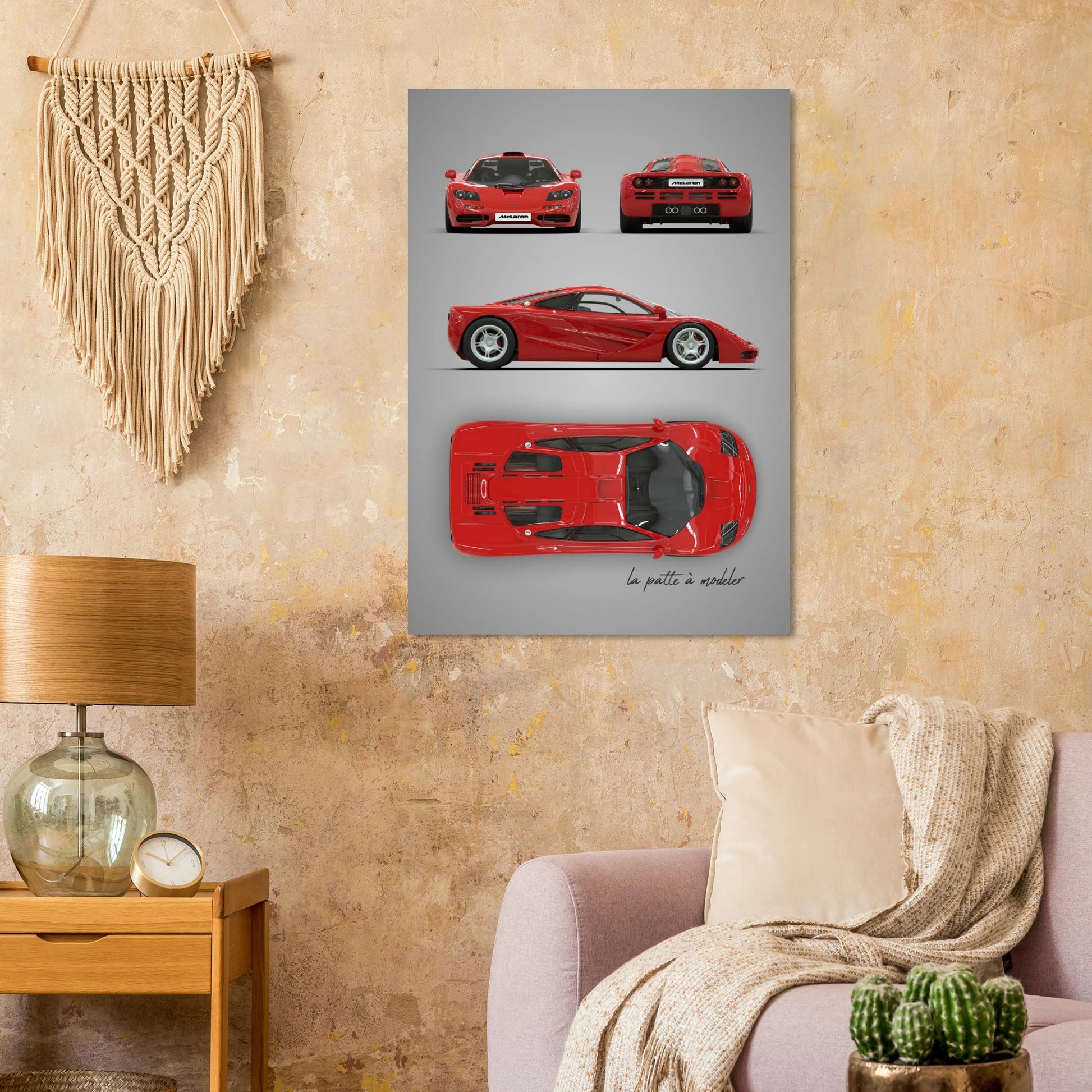 British Supercar Aluminum Print - Legendary Performance Art