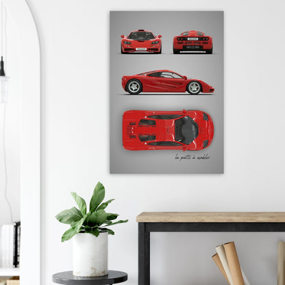 British Supercar Aluminum Print - Legendary Performance Art