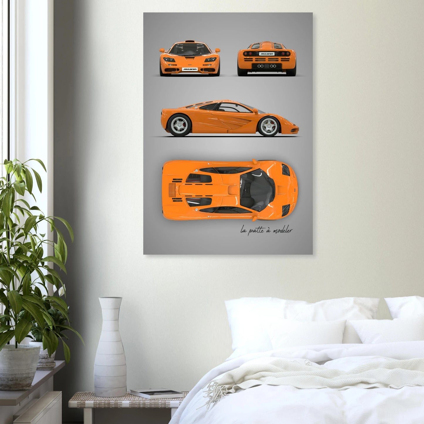 British Supercar Aluminum Print - Performance Icon Art
