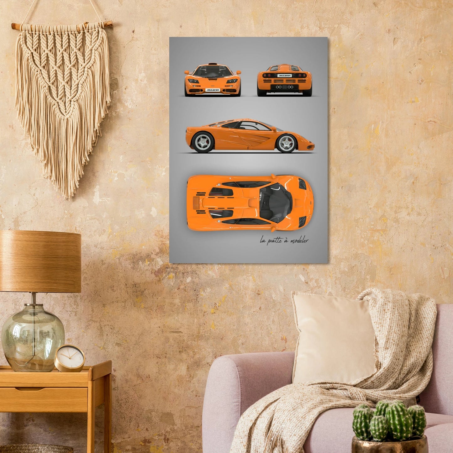 British Supercar Aluminum Print - Performance Icon Art