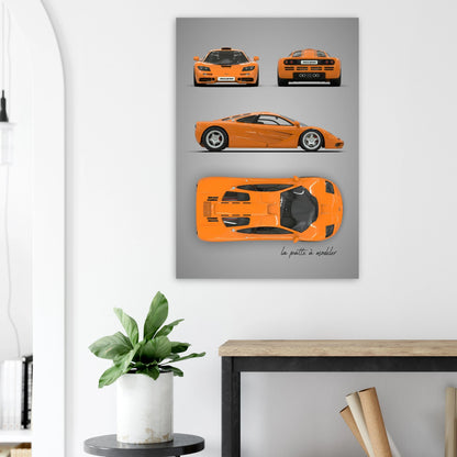 British Supercar Aluminum Print - Performance Icon Art