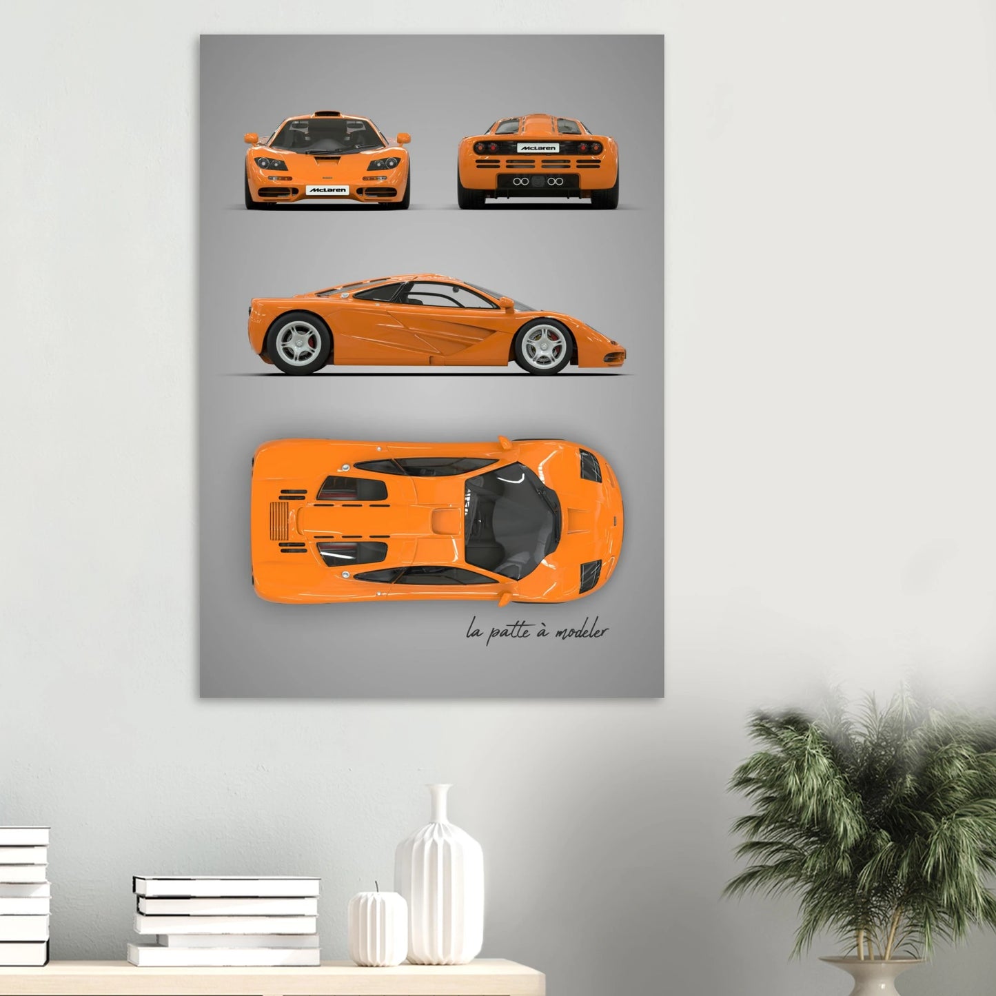 British Supercar Aluminum Print - Performance Icon Art