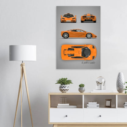 British Supercar Aluminum Print - Performance Icon Art
