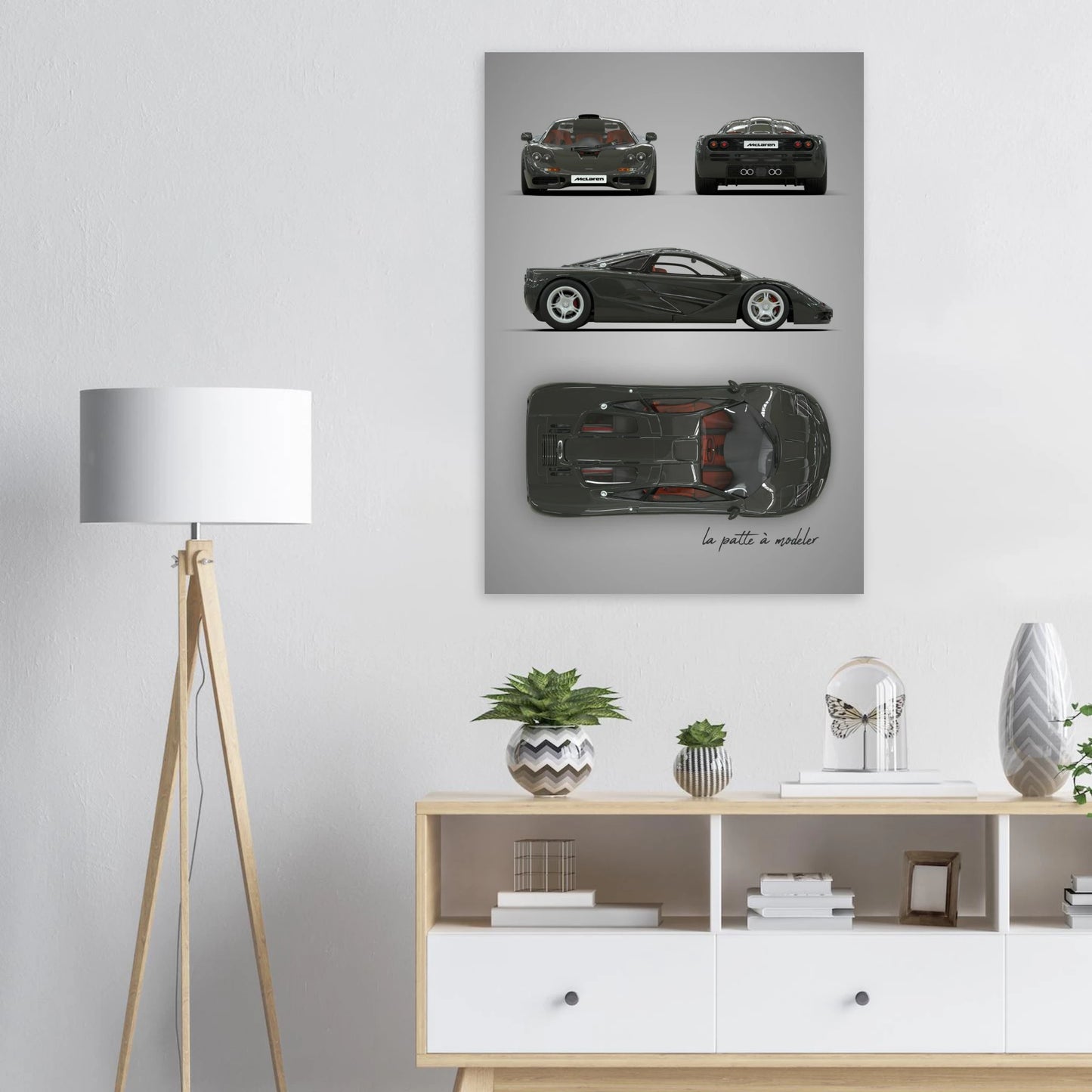 British Supercar Aluminum Print - Engineering Excellence Art