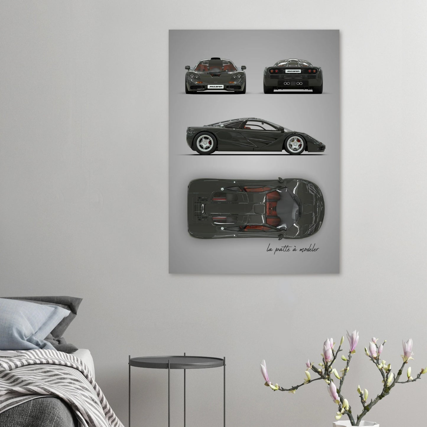 British Supercar Aluminum Print - Engineering Excellence Art
