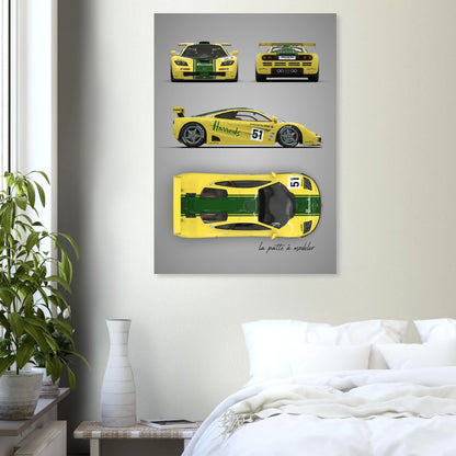 British Supercar Aluminum Print - Racing Heritage Art