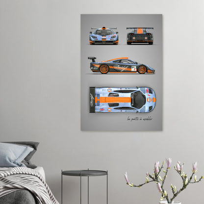 British F1 Legend Aluminum Print - Supercar Icon Art