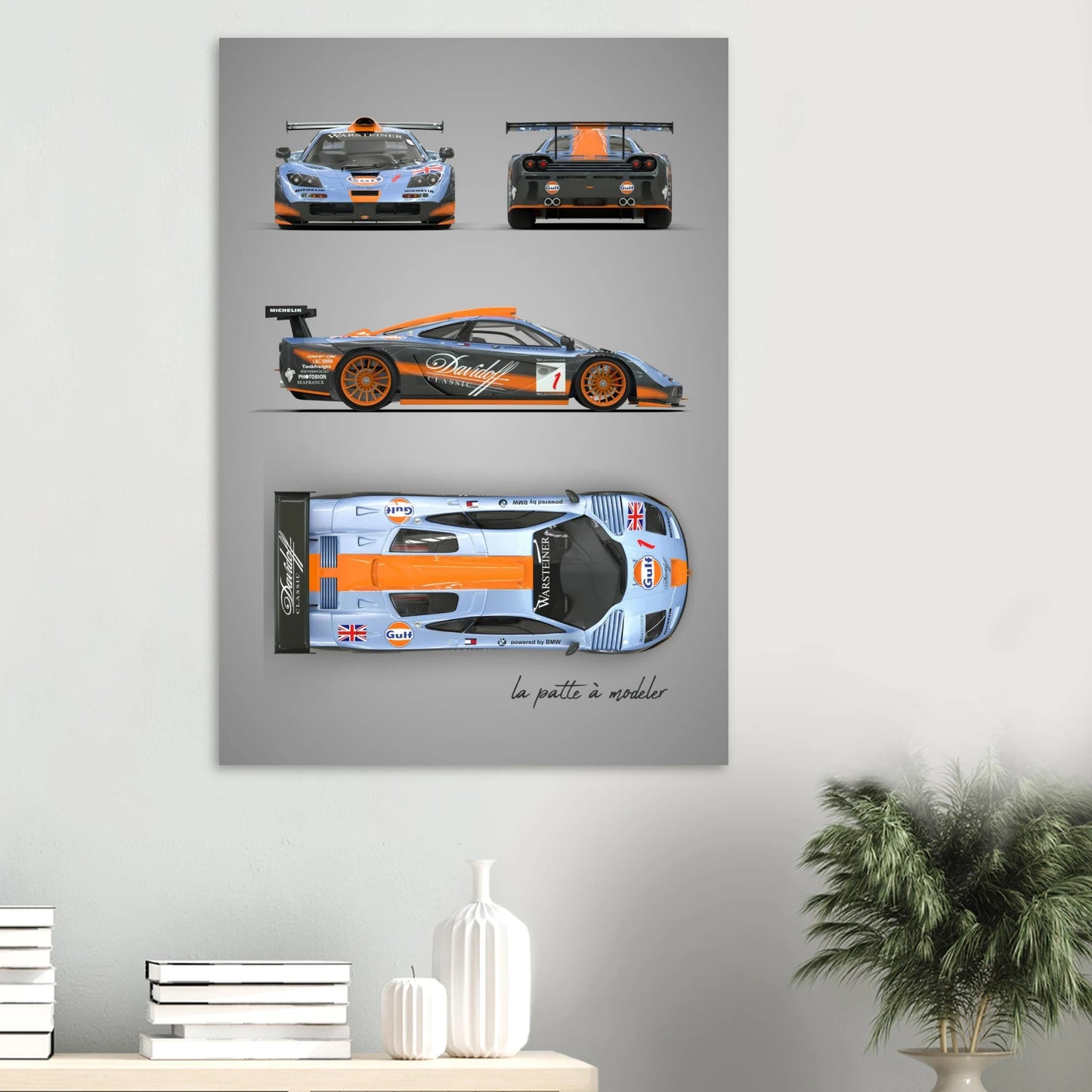 British F1 Legend Aluminum Print - Supercar Icon Art