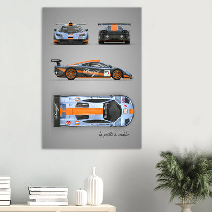 British F1 Legend Aluminum Print - Supercar Icon Art