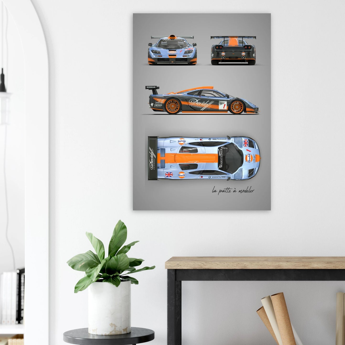 British F1 Legend Aluminum Print - Supercar Icon Art