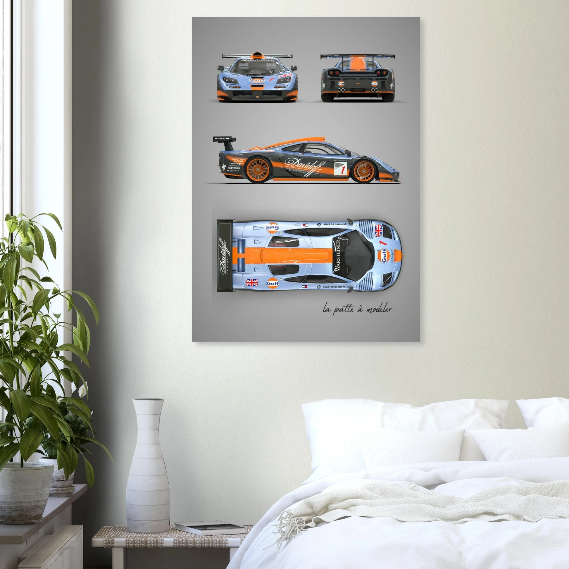 British F1 Legend Aluminum Print - Supercar Icon Art