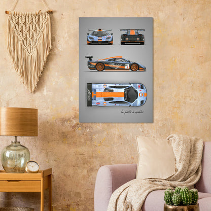 British F1 Legend Aluminum Print - Supercar Icon Art